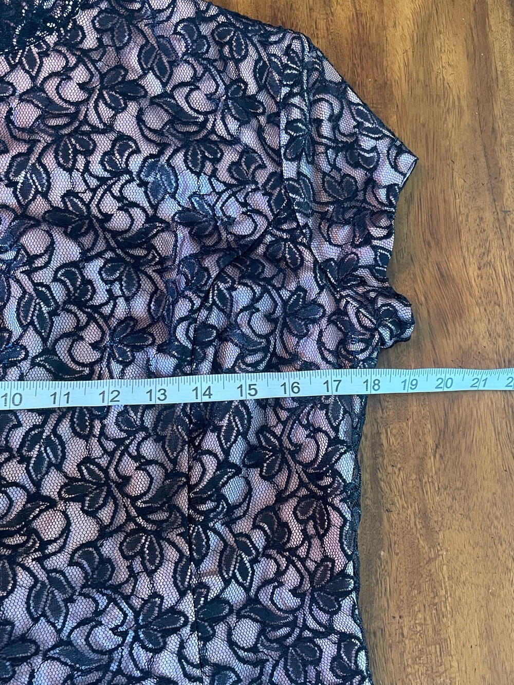 VTG Jessica McClintock Black Lace Cheongsam Gown Pink Lined Maxi Dress 10 USA - Picture 11 of 14